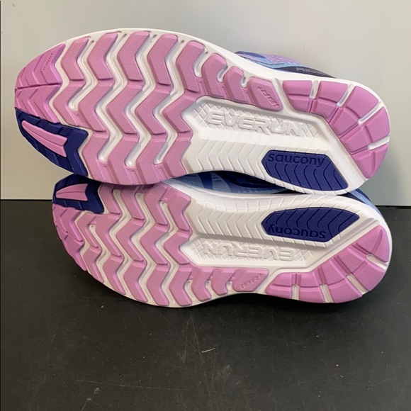 NEW SAUCONY RIDE ISO SNEAKER BLUE NAVY PURPLE 9.5M - Picture 5 of 6